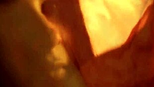 Beautiful brunette mature woman tries to arouse her man