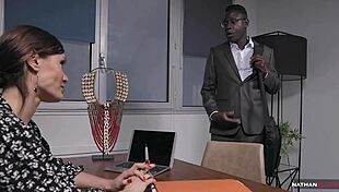 Polly Pons lets Eddy fuck her ass in the office