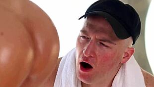 slimthick vic meets hunk dude