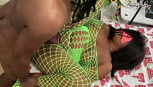 Boyfriend Desperately Fucks Tight Pussy in Rainy Weather