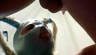 just a quick peek - 20 minutes of milf blowjob action. Pigtails, pantyhose, big tits, and cum in mouth pov.