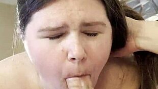 Contrasting Beauty Sexy BBW Poppy Cohen Sucking Big Cock In POV