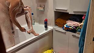 Caught Stepsister Bathing Naked