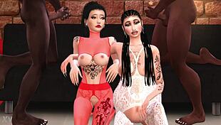 Kate ina and chunga share cocks