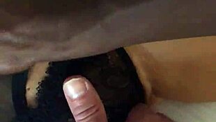 Big Black Cock Stretches My Wife Marina Beaulieu in Wild Action