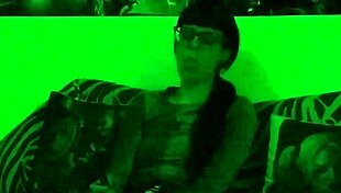 beth kinky sexy goth domina smoking in green light pt1 hd