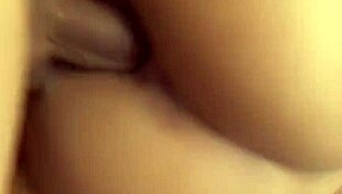 black milf mom gets pounded hard on bed in heels with shaved gap