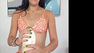 yo, jade greene rocks the cum face challenge!