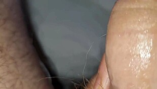 I woke up horny and jerked off, emptying my big balls with a cumshot!