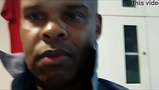 Black Amateur Voyeur Jerking Off in Accommodation