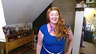 Redhaired business woman hires escort for repeated cum in mouth. Dawnskye1962 roleplays humiliation