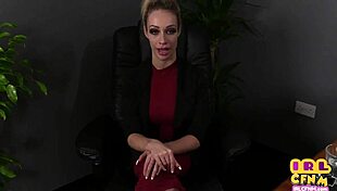 British MILF Sucks and Jerks Cock in CFNM POV Closeup