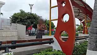 Stranger seduces lady in mall for doggy