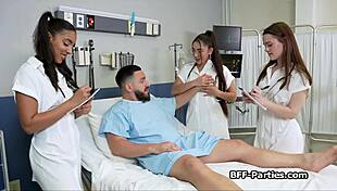 Doctors are checking on patients in a rather unconventional way
