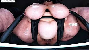 Beg your super sized godmama to douse you with her big wet pussy