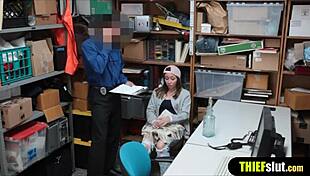 Cute Russian Migrant Shoplifter Punished Roughly In Garage