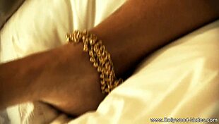 Beautiful brunette mature woman tries to arouse her man