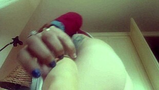 Stepmother's blindfolded surprise with husband in old comic.