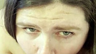 Contrasting Beauty Sexy BBW Poppy Cohen Sucking Big Cock In POV