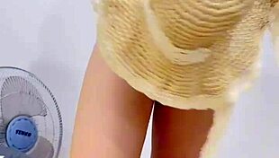 Teen 18+ tight pussy unboxing in bedroom close up