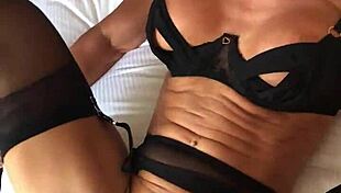 Big Black Cock Stretches My Wife Marina Beaulieu in Wild Action