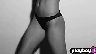 Blonde milf Brittney Shumaker poses in lingerie for photo session