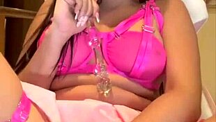 Beautiful Latina In Lingerie Masturbates To Cum