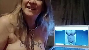 Slave woman amusing herself with photos in 2024