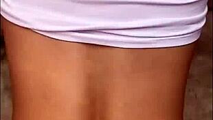 Young Colombian babe breaks her big ass for a bet