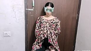 beautiful young indian bhabhi gets her shaved pussy licked and banged roughly.