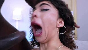 hey, lady ana gets double anal from five black cocks