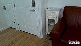 cute brunette kay lee plugs her butt and gets fucked