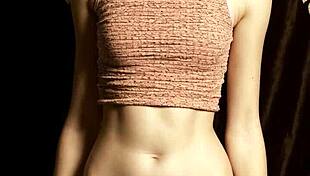 fancy russian model shows off cute lingerie and barefoot feet in underwear photoshoot