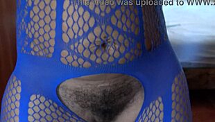 My horny stepson came to my bedroom to see my mature and hairy pussy.