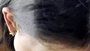 old girlfriend blows roommate's huge cock while cuckold watches and swallows cum