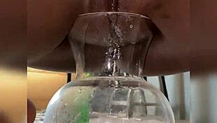 salty rain on shaved pussy milf wife