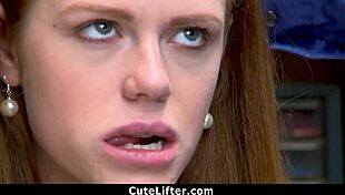 Shoplifter Teen 18+ Begs Guard To Avoid Law Enforcement