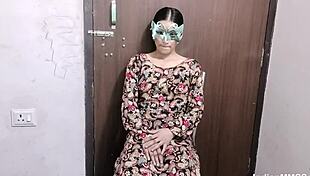 beautiful young indian bhabhi gets her shaved pussy licked and banged roughly.