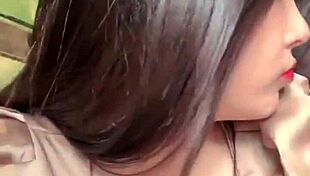 white-haired asian girl chats on bigo live with big tits