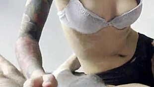 old girlfriend blows roommate's huge cock while cuckold watches and swallows cum