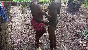 African Ebony Latina Caught In Bush With Amateur BBC