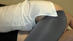 Japanese Wife Rides Cheating Lover in Tight Position