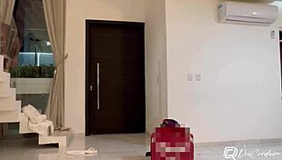 Delivery Guy Delivers And Fucks Hot Brunette Alone!