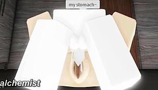 Fucking a random whore in roblox with big cock