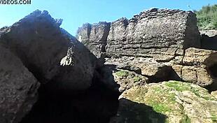 African Prostitute Shows Off Stunning Ass on Nudist Beach