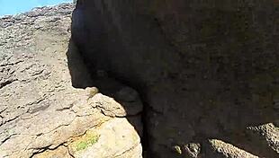 African Prostitute Shows Off Stunning Ass on Nudist Beach