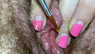 Close up shots of the clitoris during edging, a hot fetish