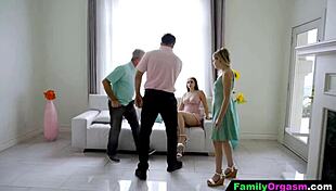 sharing stepdaughters avoids unnecessary fighting in family orgy