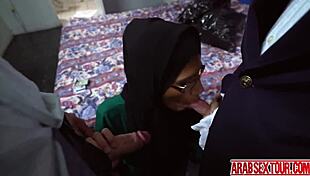 Arab Chick Checks Into Hotel Room