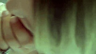 the pregnant babe in our couple, eagerly sucking my big cock